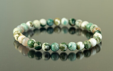 Jewelry made of natural stone and minerals, wrist bracelet