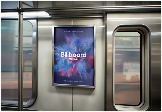 Subway Billboard Mockup 04