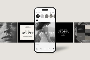 fashion ad social media post design