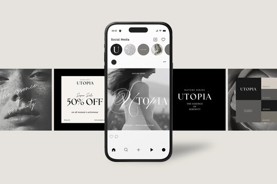 fashion ad social media post design