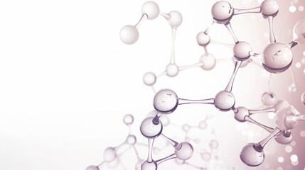 Beauty molecular structure background, silky and delicate