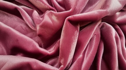 Obraz premium Close Up of Soft Pink Velvet Fabric Texture