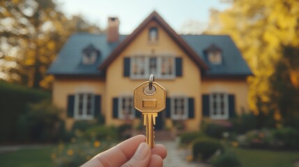 Couple show new house key