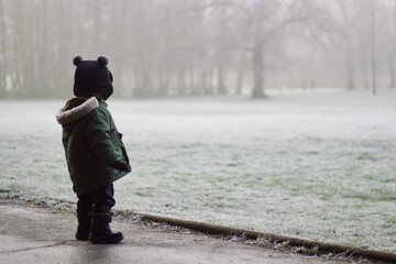 Fototapeta premium child in winter