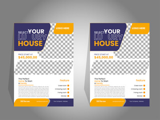 Modern Real State Flyer Design Template, Adobe Stock.