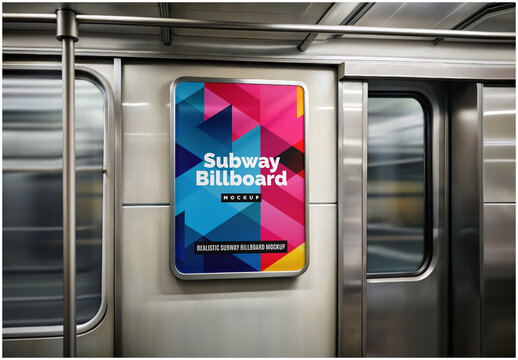 Subway Billboard Mockup 05