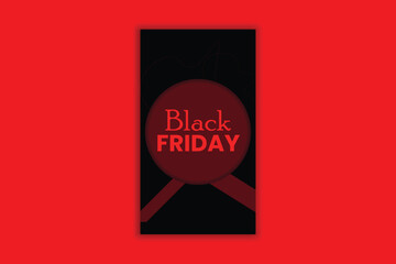 Black Friday sale social media post banner design template 