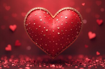 red hearts background