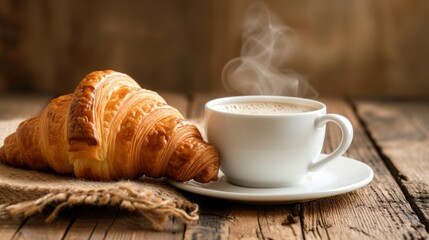 Coffee and Croissant: A Perfect Morning Treat