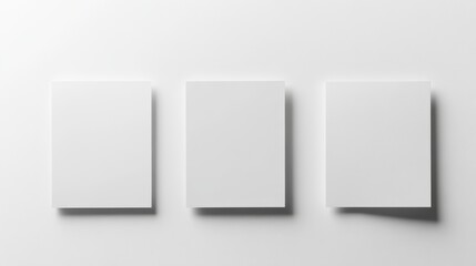 Blank White Business Cards Mockup - Minimal Design