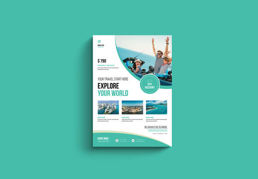 Travel Vacation Flyer Template