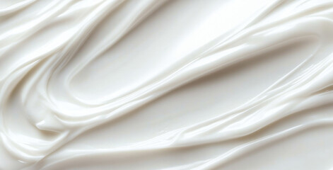 Obraz premium White lotion beauty skincare cream texture cosmetic product background