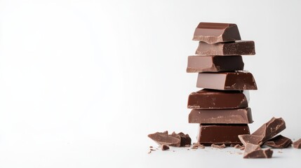 Dark Chocolate Bar Pieces - Delicious Sweet Treat