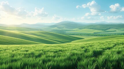 Obraz premium Green fields transforming to barren landscapes due to global warming. Aerial view of climate change's impact. Environmental crisis, pollution, risk, no people in sight. High resolution Illustration,