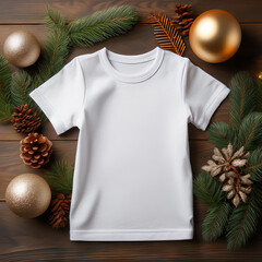 Christmas kids t-shirt mockup 
