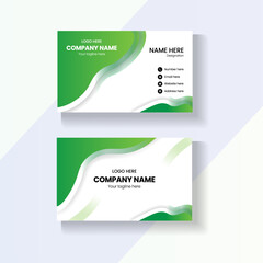 Naklejka premium Modern double sided Business card template design. Creative Business card desi