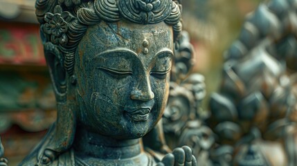 Statue Person Close Up