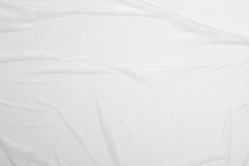 Obraz premium White clean poster with folds as a background.