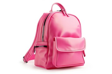 Pink Backpack With Zipper