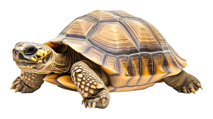 Obraz premium PNG Close-Up of a Turtle with a Detailed Shell Isolated on Transparent Background