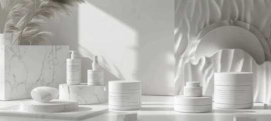 Elegant Minimalist Product Page for Luxury Facial Mask Design and Display