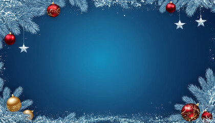 Blue Christmas Background – Elegant and Festive Holiday Design