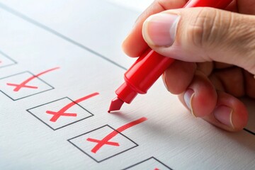 Person Marking Error With Red Marker