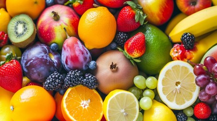 Fruit Medley: An Enchanting Tapestry of Colorful Freshness, Inspiring Healthy Living Concepts - AR 1