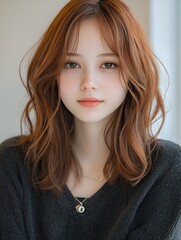 日本人女性のヘアモデル