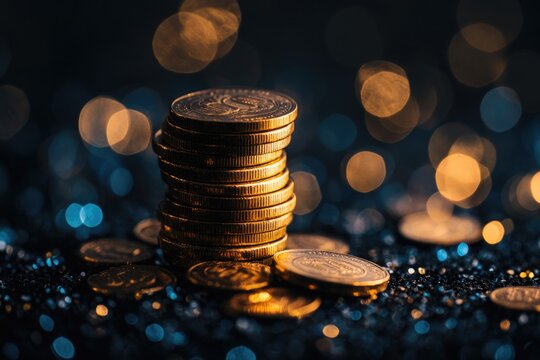 Coins on Table