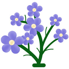 bouquet of blue irises