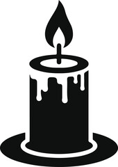 candle black vector