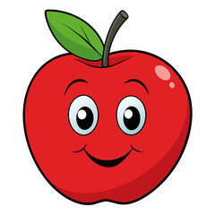 red-apple cartoon