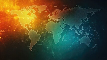 Obraz premium world map abstract background