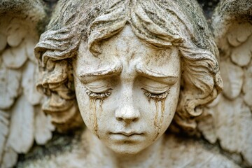 Obraz premium Angel Statue Close Up