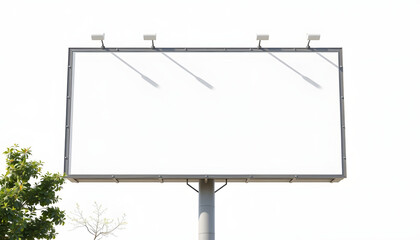 Obraz premium Blank billboard isolated with white highlights, png