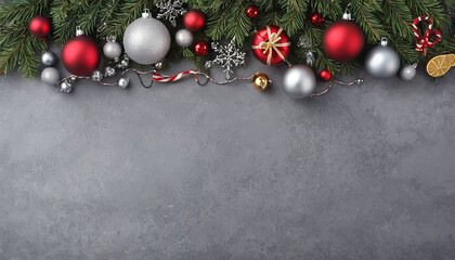 Grey Christmas Background – Stylish and Contemporary Holiday Design