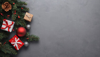 Grey Christmas Background &ndash; Stylish and Contemporary Holiday Design