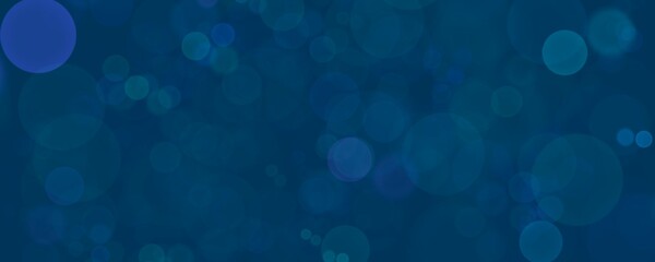 Abstract blue bokeh background 