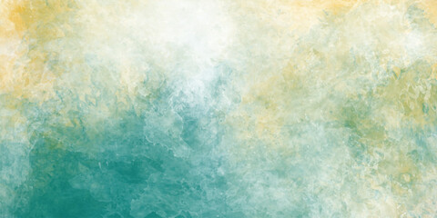 Fototapeta premium Colorful and bright watercolor background texture with grunge watercolor splashes, Watercolor background in blue pink and green colors, colorful painted background texture.