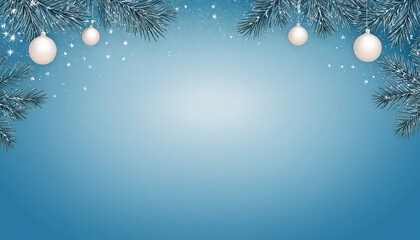 Light Blue Christmas Background – Fresh and Serene Holiday Design