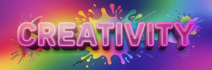 Creativity is the idea behind this colorful and vibrant image