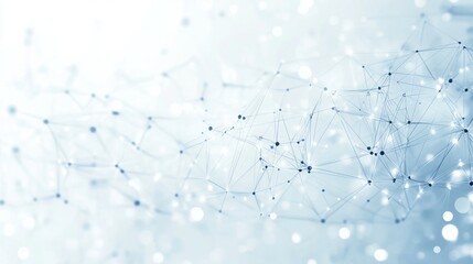  White and light blue minimalist Internet technology poster background