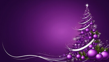 Purple Christmas Background – Elegant and Festive Holiday Design