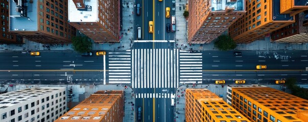 Entrepreneur crossing busy intersection in the heart of a metropolis, the energy of the city...