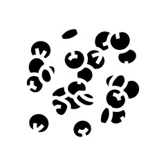 quinoa vegan food glyph icon vector. quinoa vegan food sign. isolated symbol illustration