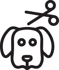 Dog icon symbol vector image illustration
