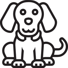 Dog icon symbol vector image illustration
