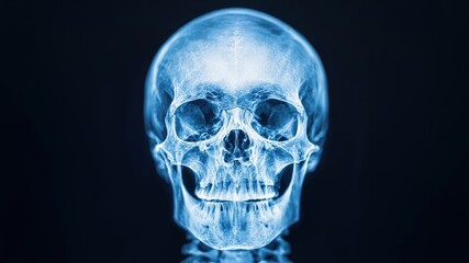 X-ray film of skeletal anatomy, grayscale visualization of bone fractures, medical imaging technology, X-ray image, bones