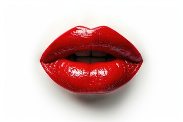 Red Lip Close-Up,